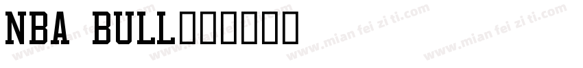 nba bull字体转换